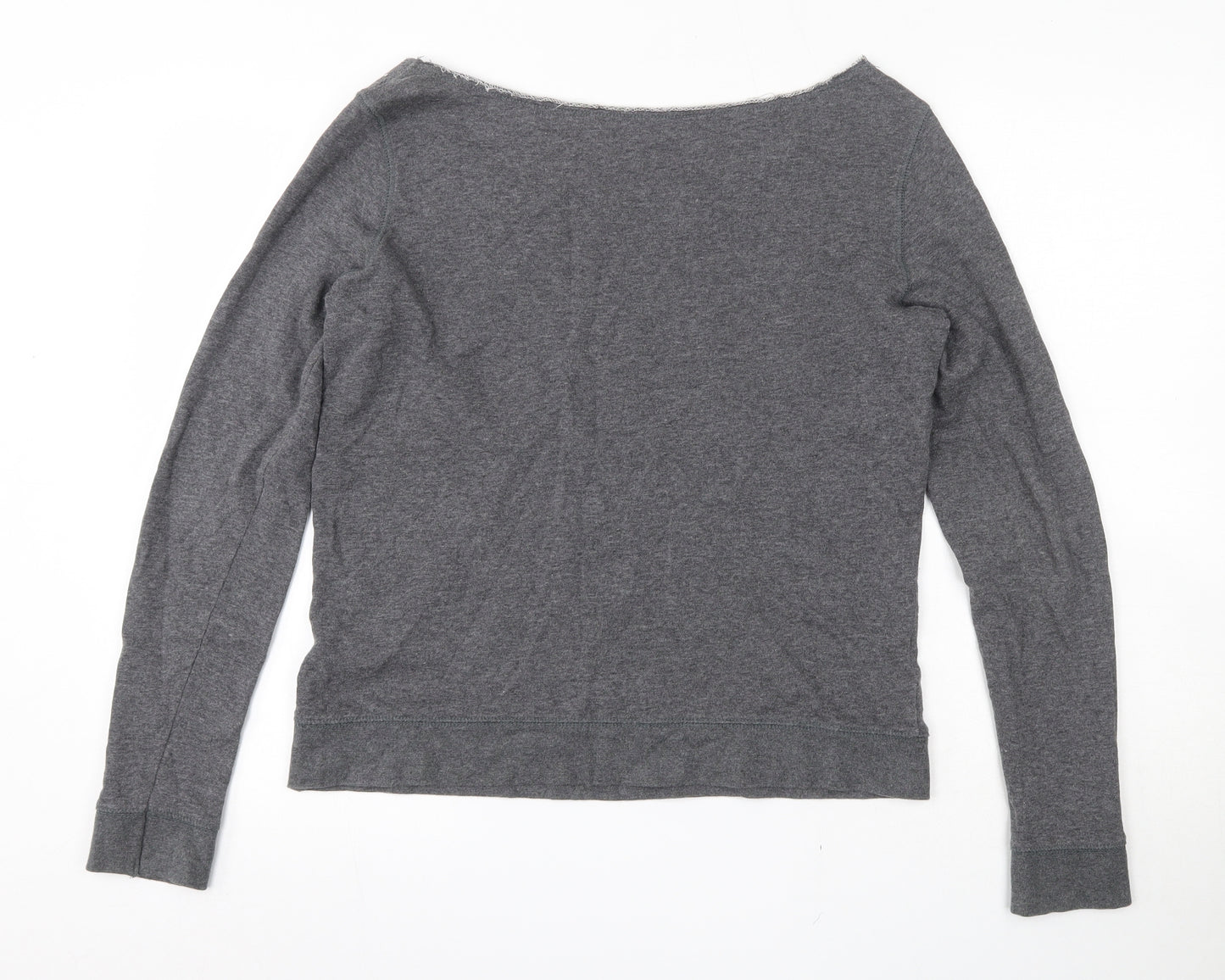 Woolworths Womens Grey  100% Cotton Pullover Sweatshirt Size M  Pullover