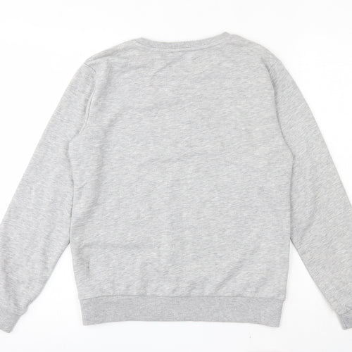 Very Girls Grey  Polyester Pullover Sweatshirt Size 12 Years