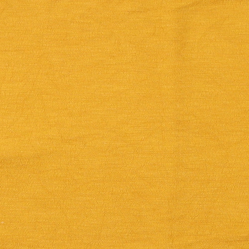 H&M Womens Orange  Polyester Cropped Blouse Size M Round Neck