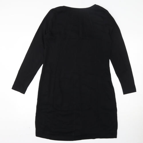 Sandwich Womens Black  Viscose Skater Dress  Size 38  Round Neck