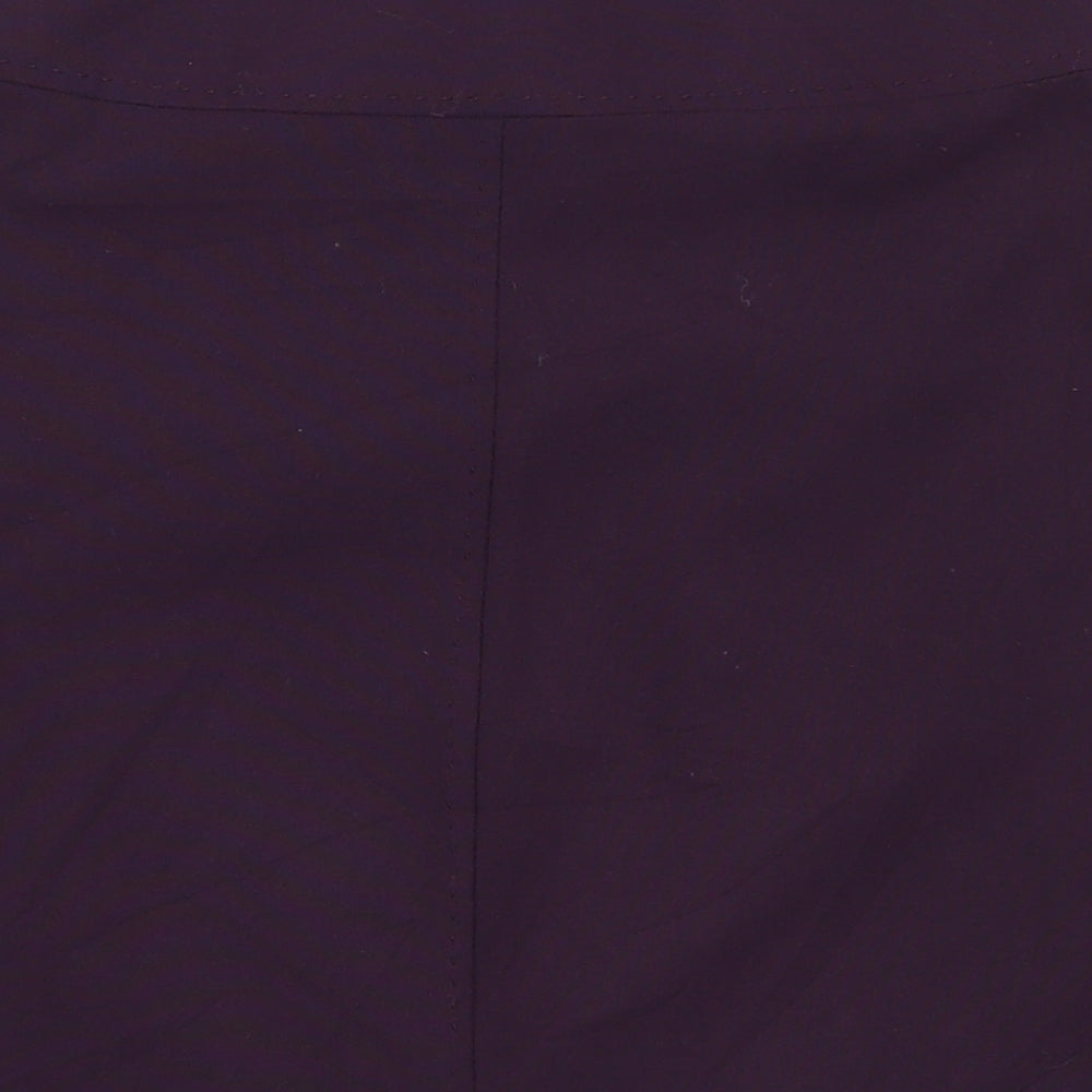 Autograph Womens Purple  Polyester Mini Skirt Size 8   Zip
