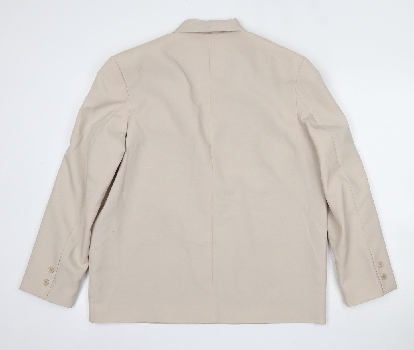 Amalina Womens Beige  100% Polyester Jacket Suit Jacket Size 16