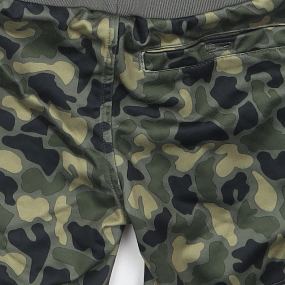 ellesse Boys Green Camouflage Polyester Sweat Shorts Size 2-3 Years  Regular Drawstring