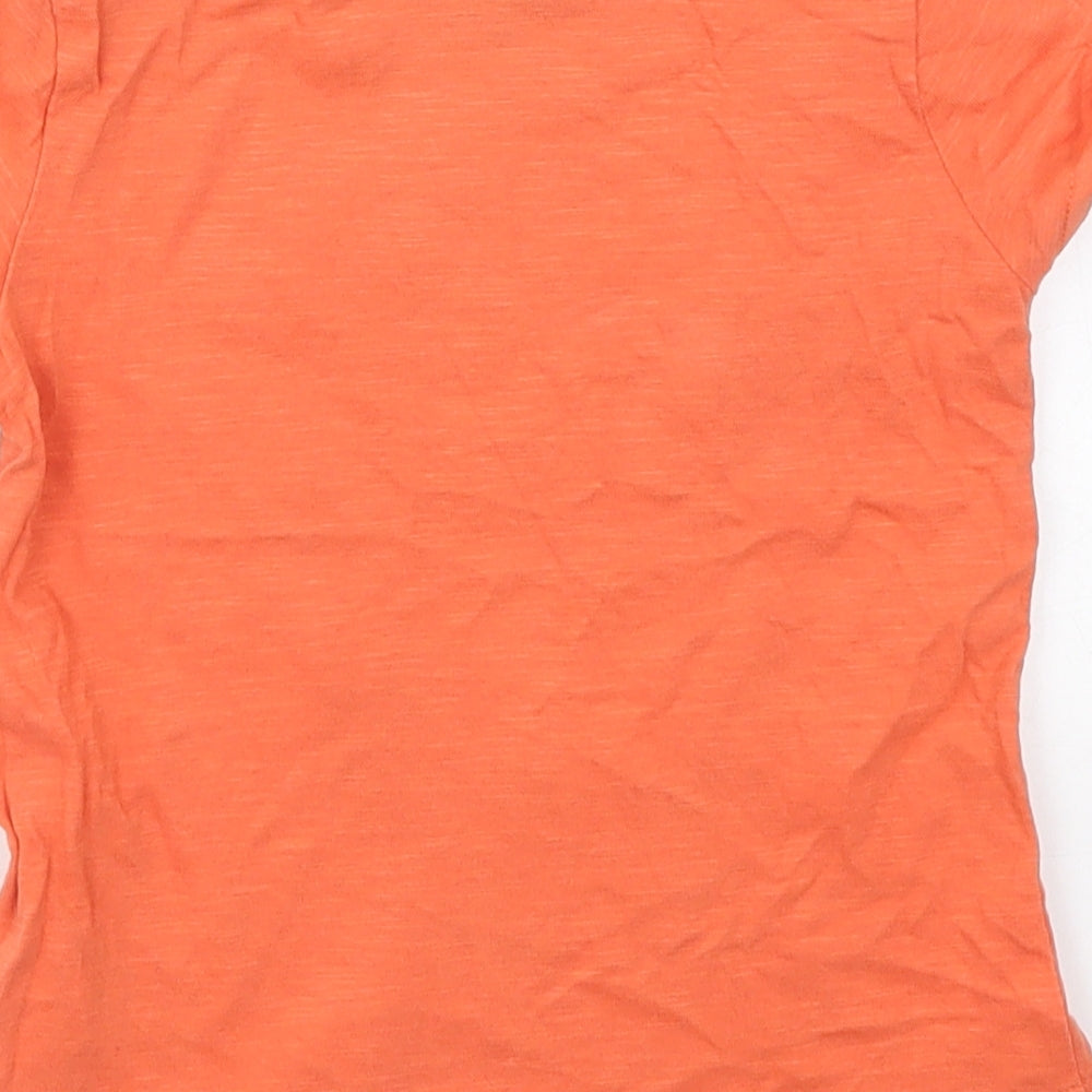 F&F Boys Orange  Cotton Basic T-Shirt Size 18-24 Months Crew Neck Pullover - Lion Roar