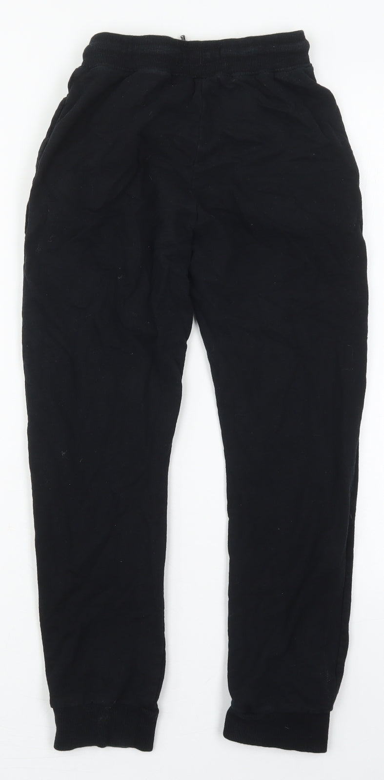 NEXT Boys Black  Cotton Sweatpants Trousers Size 10 Years  Regular Drawstring