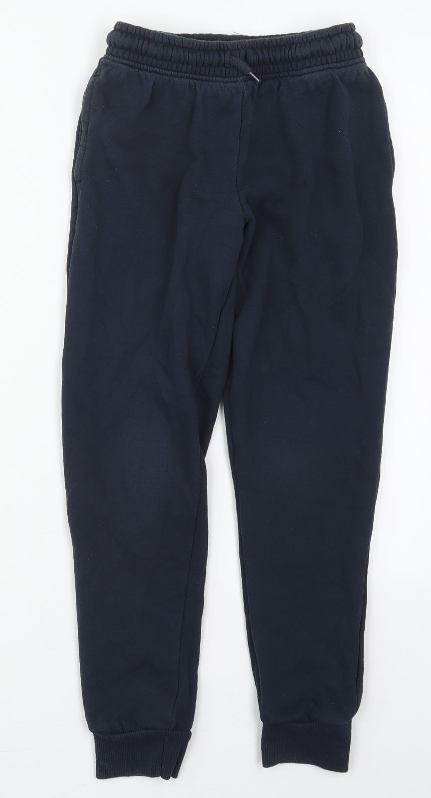Dunnes Boys Blue  Cotton Sweatpants Trousers Size 10-11 Years  Regular Drawstring