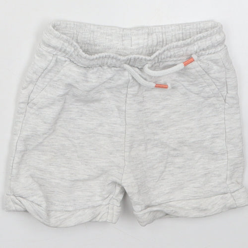 Fred&Flo Boys Grey  Cotton Sweatpants Trousers Size 6-9 Months  Drawstring - Sweat Shorts