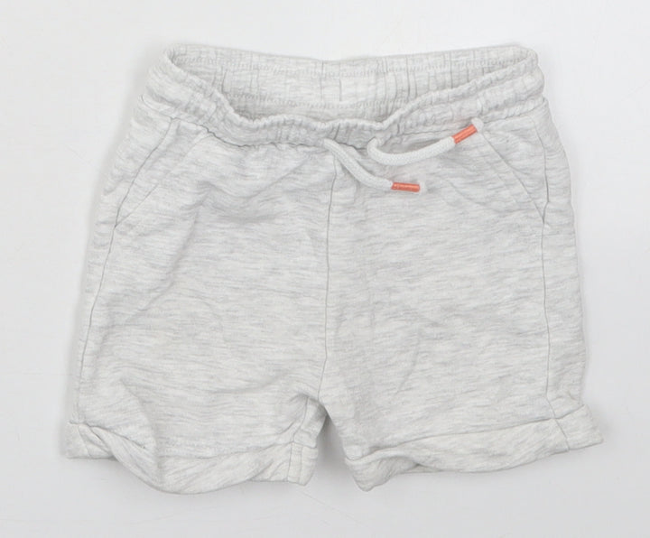 Fred&Flo Boys Grey  Cotton Sweatpants Trousers Size 6-9 Months  Drawstring - Sweat Shorts