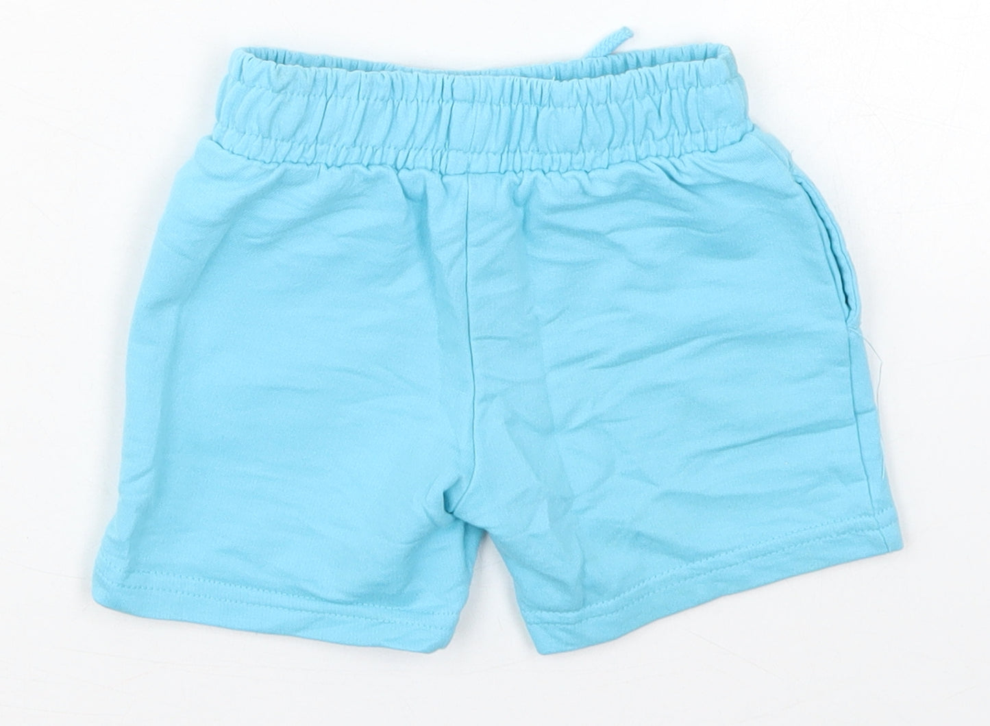 Dunnes Boys Blue  Cotton Sweatpants Trousers Size 12-18 Months  Drawstring