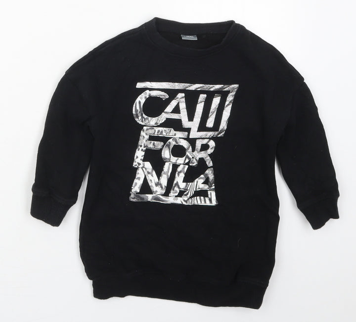 NEXT Boys Black Cotton Pullover Sweatshirt Size 4 Years Pullover - California