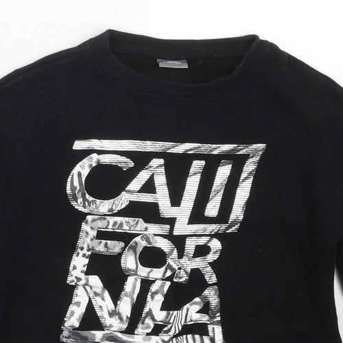 NEXT Boys Black  Cotton Pullover Sweatshirt Size 4 Years  Pullover - California