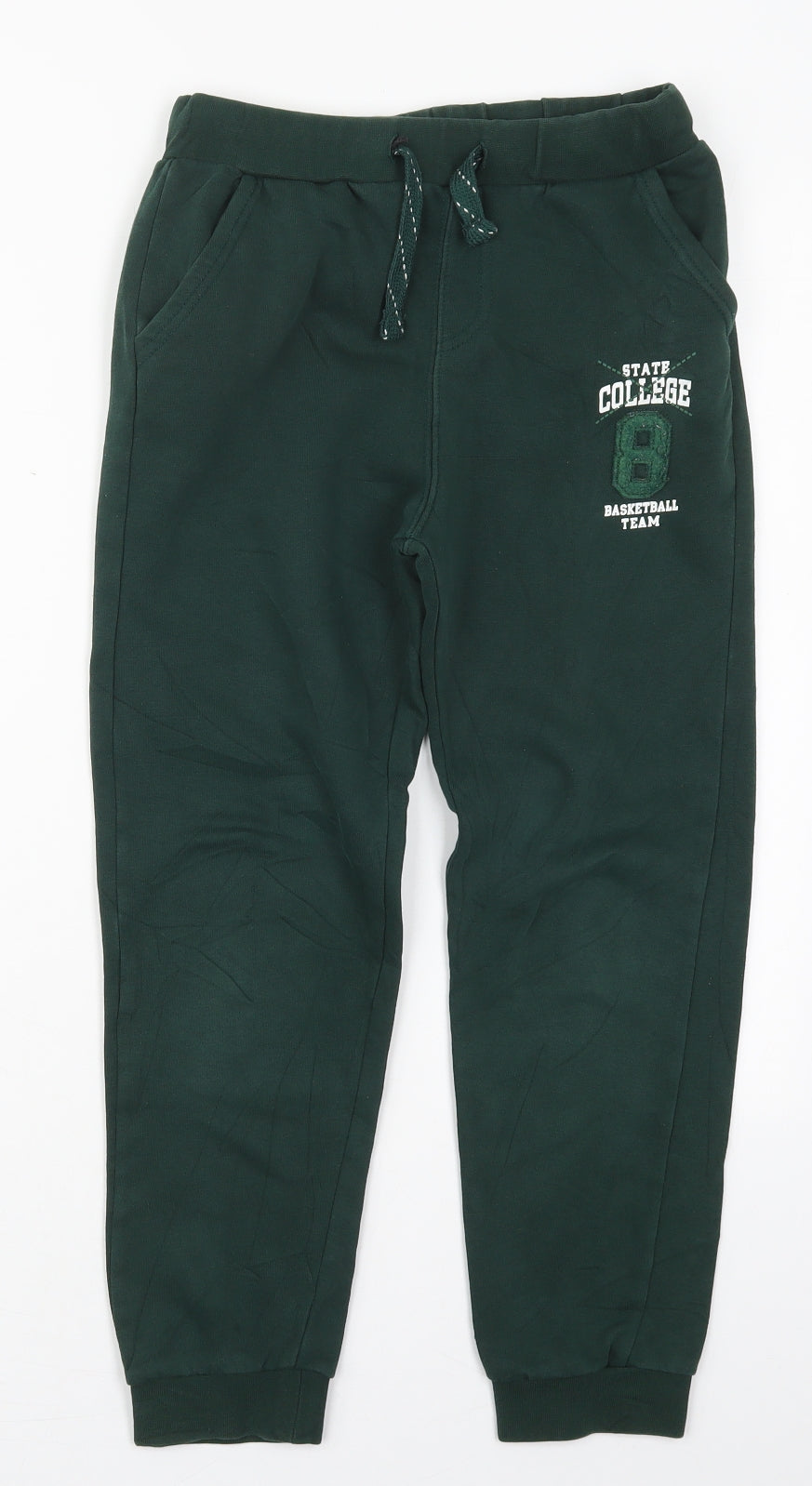 LC Waikiki Boys Green  Cotton Sweatpants Trousers Size 9-10 Years  Regular Drawstring - State College