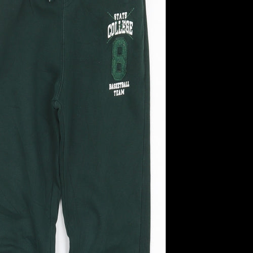 LC Waikiki Boys Green  Cotton Sweatpants Trousers Size 9-10 Years  Regular Drawstring - State College