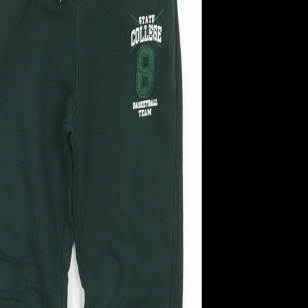 LC Waikiki Boys Green  Cotton Sweatpants Trousers Size 9-10 Years  Regular Drawstring - State College