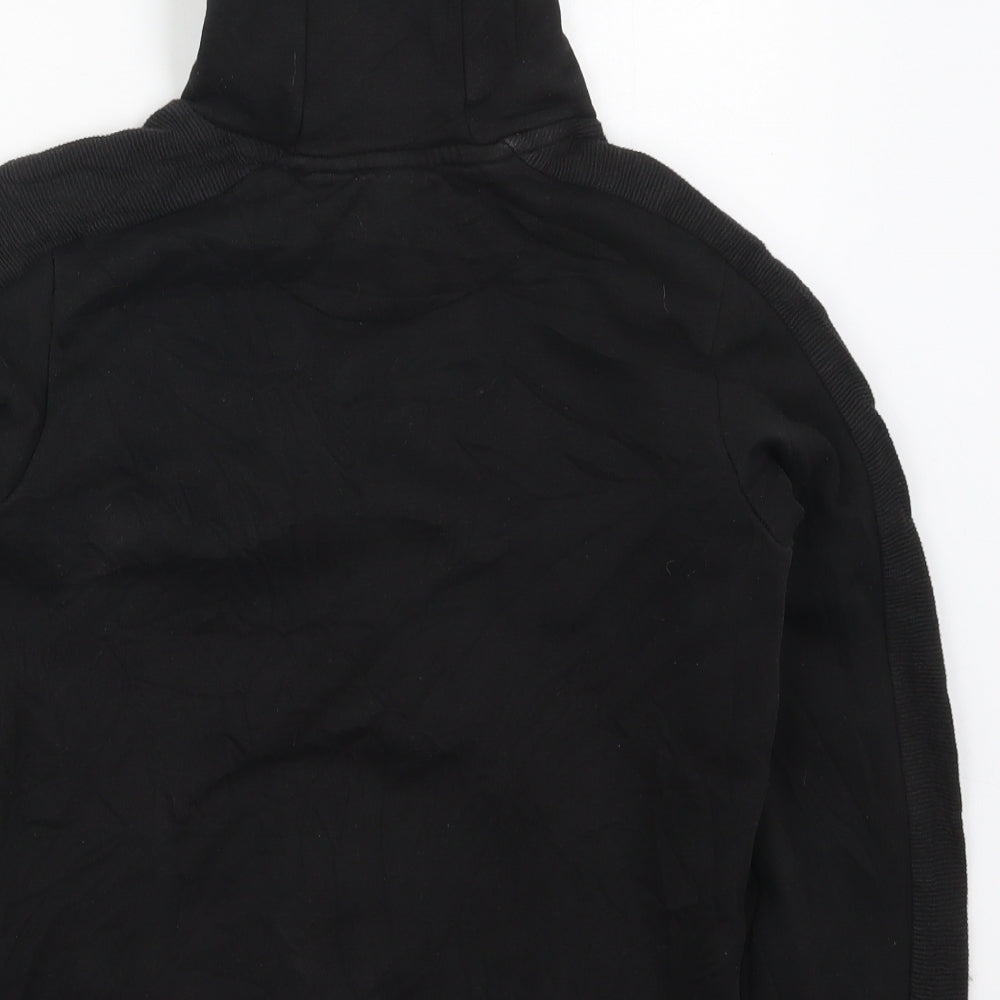Matalan Boys Black  Cotton Pullover Hoodie Size 11 Years  Pullover