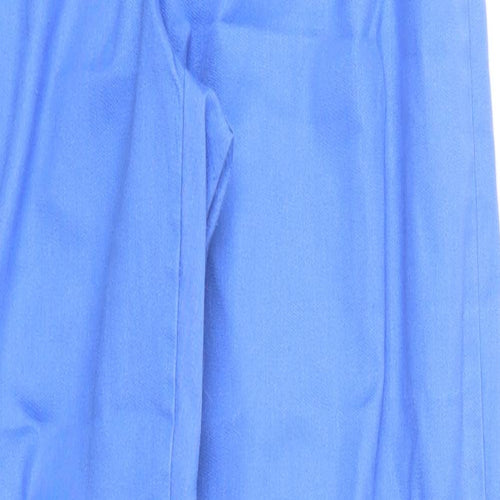 Roly Womens Blue  Polyester Trousers  Size M L30 in Regular Button