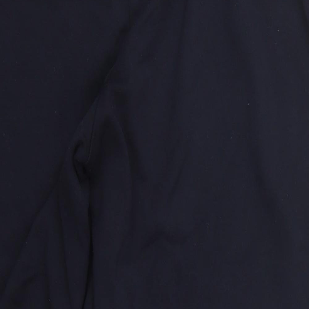 Marks and Spencer Womens Blue  Viscose Trousers  Size 14 L27 in Regular