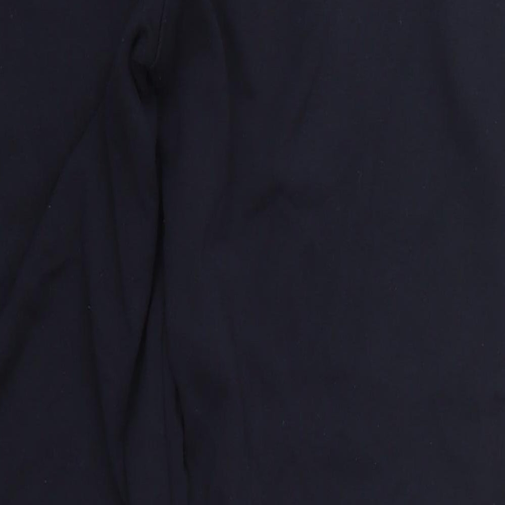 Marks and Spencer Womens Blue  Viscose Trousers  Size 14 L27 in Regular