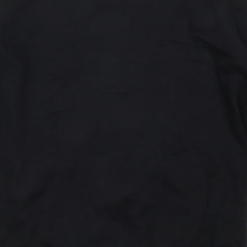 ASOS Womens Black  Cotton Full Zip Sweatshirt Size 10  Zip