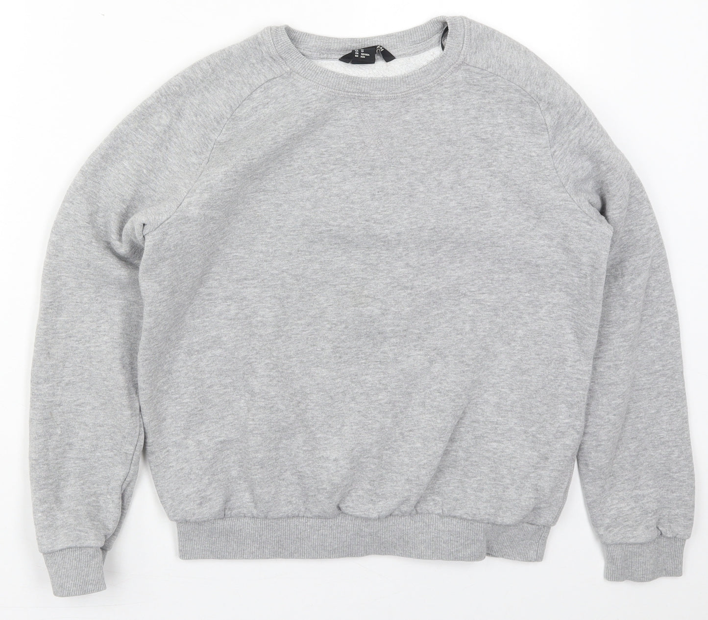 H&M Womens Grey  Cotton Pullover Sweatshirt Size XS  Pullover