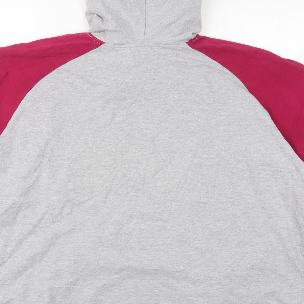 Joe Browns Womens Pink Colourblock Cotton Pullover Hoodie Size 32  Pullover