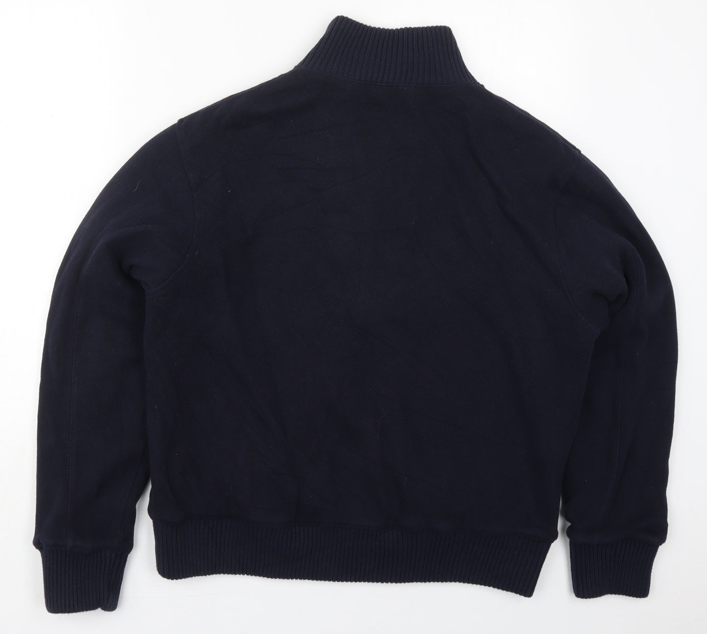 Marks and Spencer Mens Blue  Cotton Full Zip Sweatshirt Size M
