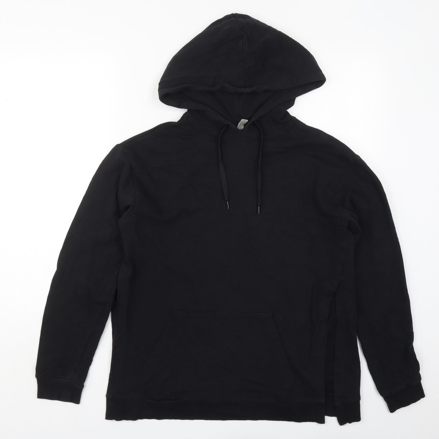 ASOS Womens Black  Cotton Pullover Hoodie Size 10  Pullover