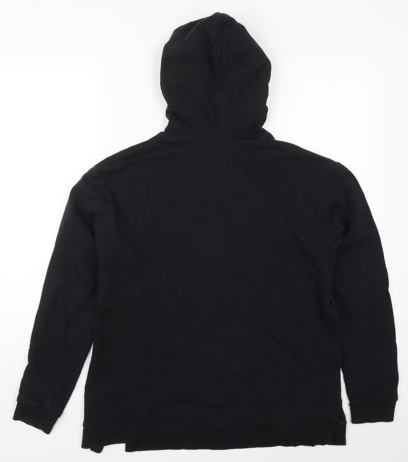ASOS Womens Black  Cotton Pullover Hoodie Size 10  Pullover