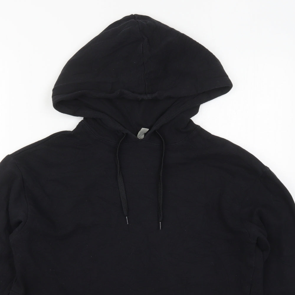 ASOS Womens Black  Cotton Pullover Hoodie Size 10  Pullover