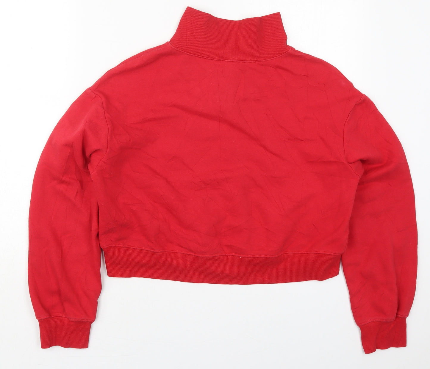 H&M Womens Red  Cotton Pullover Sweatshirt Size XS  Pullover