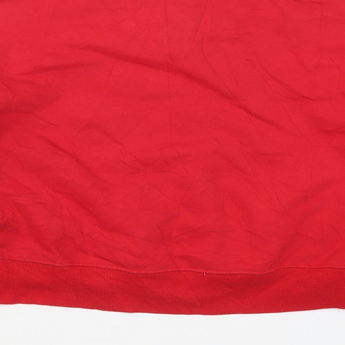 H&M Womens Red  Cotton Pullover Sweatshirt Size XS  Pullover