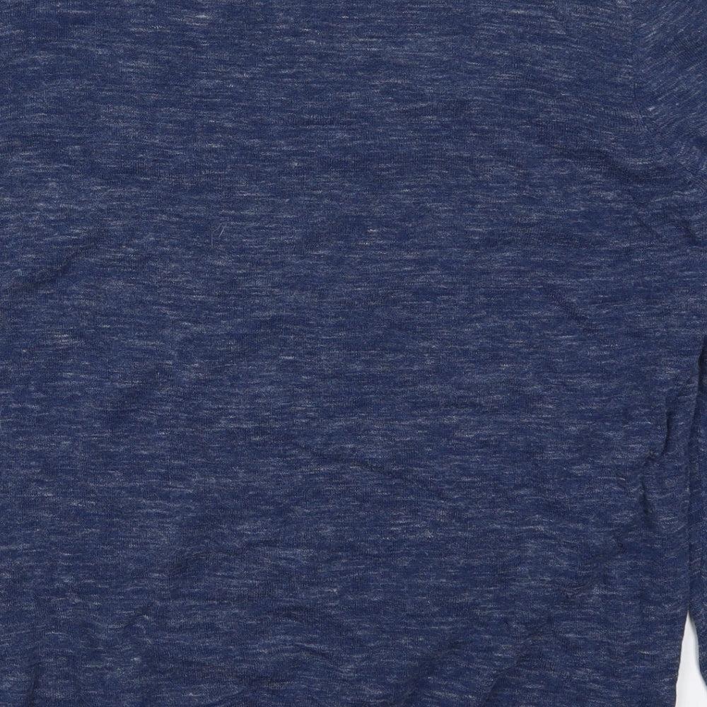 George Mens Blue Crew Neck  Cotton Pullover Jumper Size 2XL