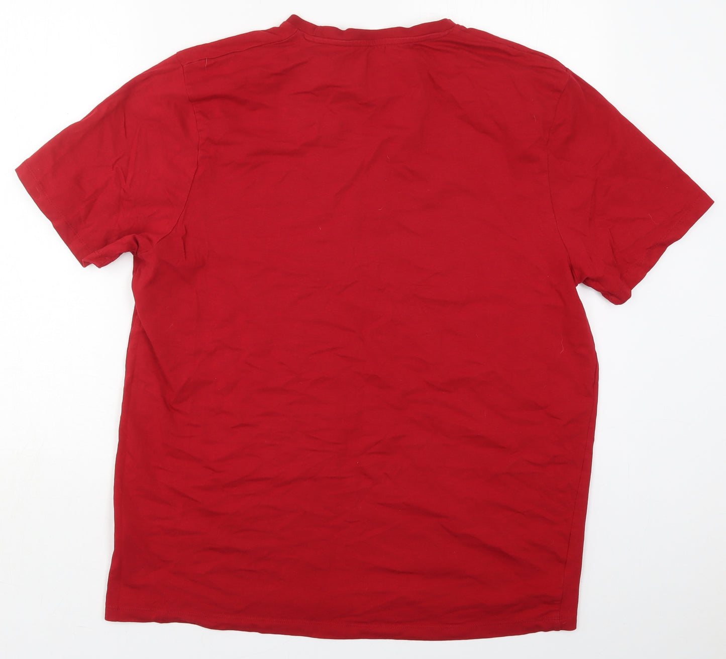 Primark Mens Red  Cotton  T-Shirt Size 3XL Crew Neck