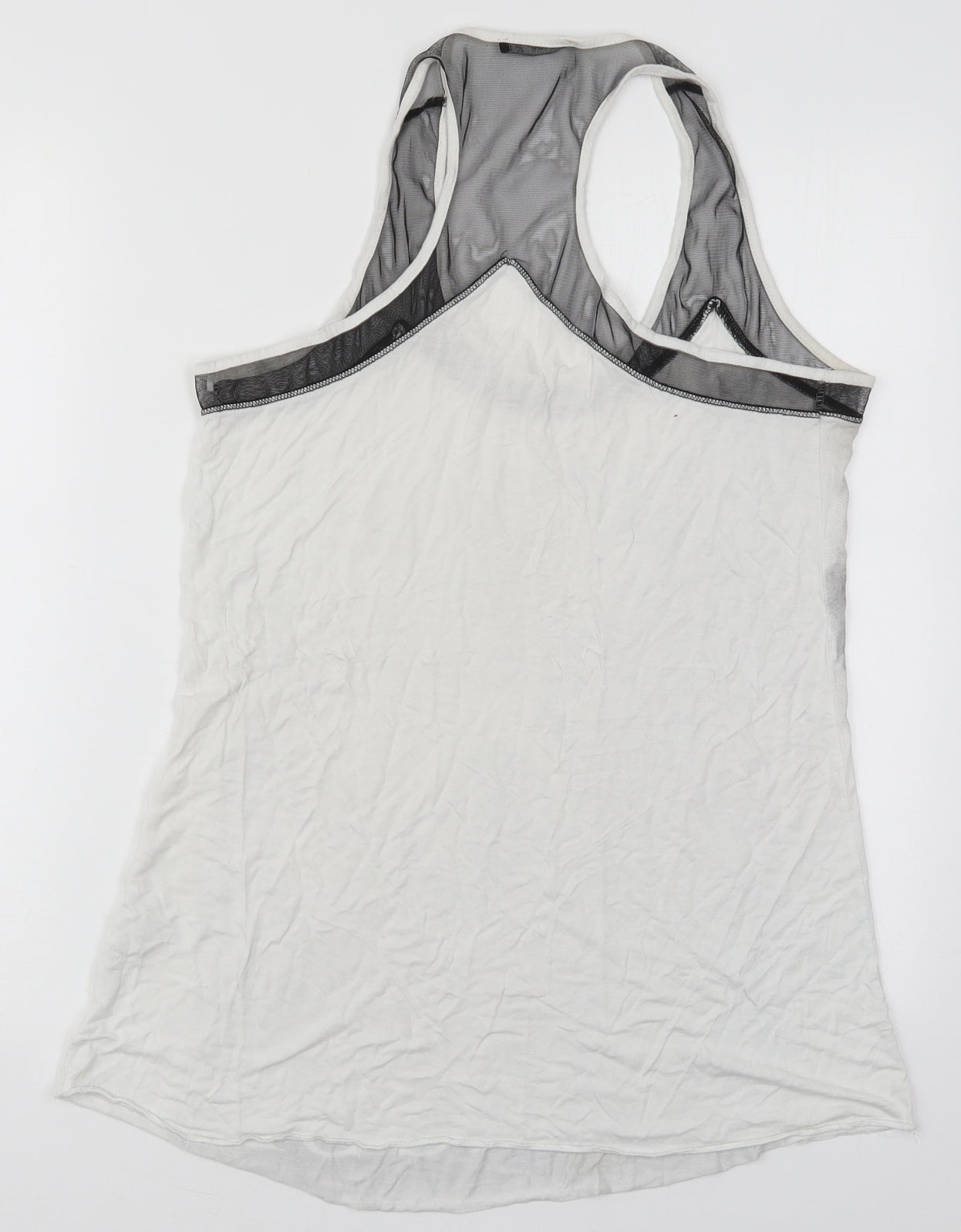 Atmosphere Womens White  Viscose Basic Tank Size 18 Round Neck - La Vie Le Rose
