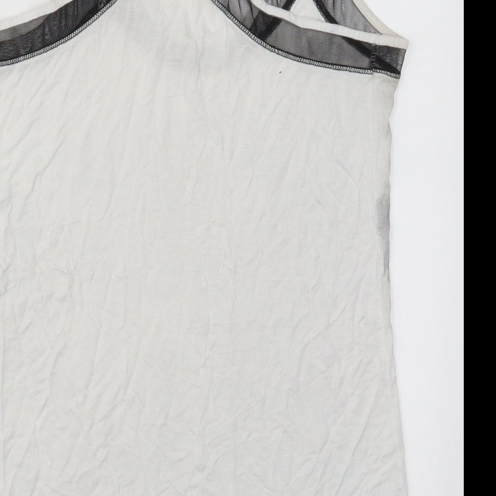 Atmosphere Womens White  Viscose Basic Tank Size 18 Round Neck - La Vie Le Rose