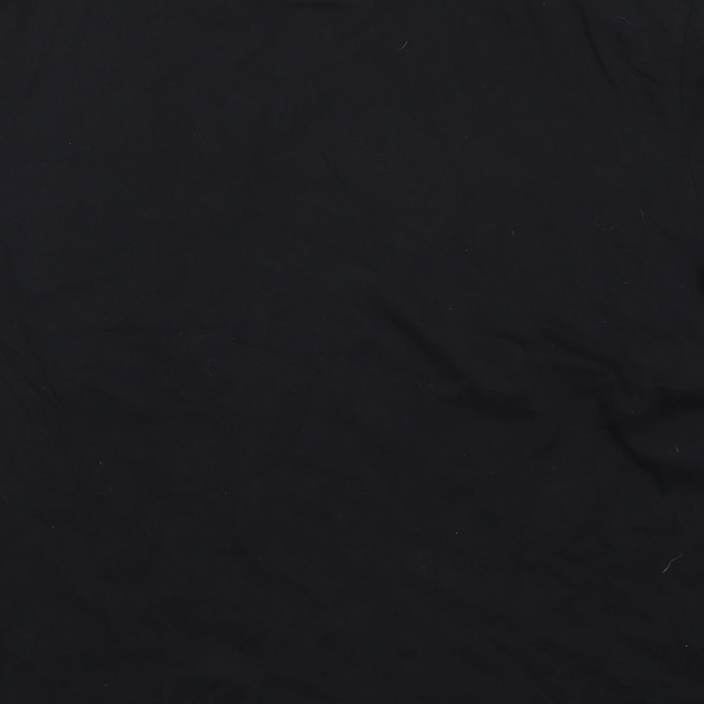 Red Herring Mens Black  Cotton  T-Shirt Size 2XL Crew Neck