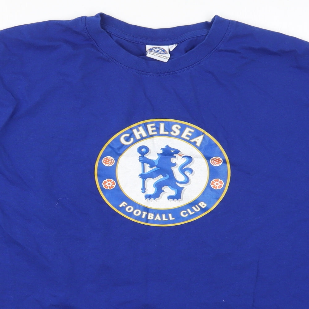 Chelsea Football Club Mens Blue  Cotton  T-Shirt Size 3XL Crew Neck  - Chelsea FC