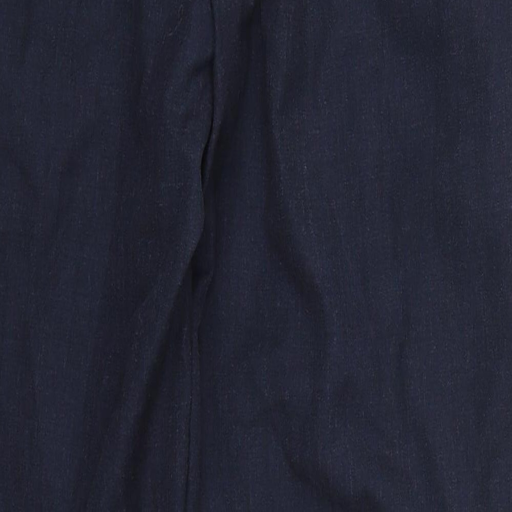 Burton Mens Blue  Polyester Trousers  Size 38 L29 in Regular Hook & Eye
