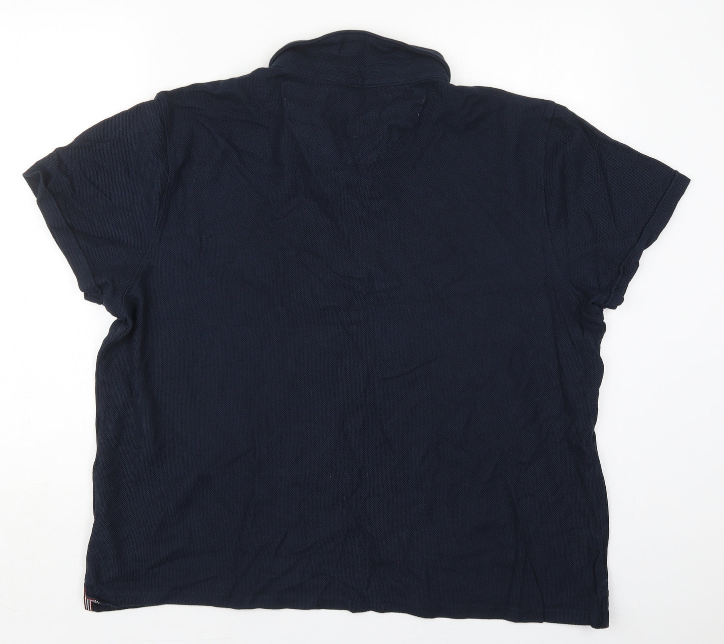 Hammond & Co Mens Blue  Cotton  Polo Size 2XL Collared Pullover