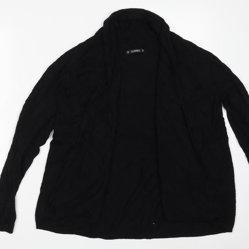 Dunnes Stores Womens Black V-Neck  Viscose Wrap Jumper Size M
