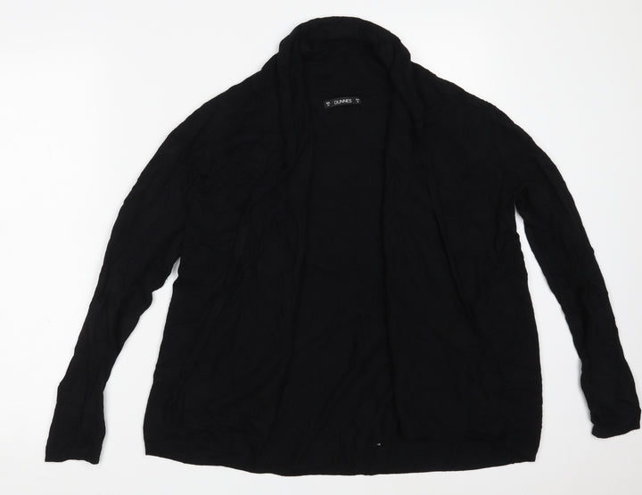 Dunnes Stores Womens Black V-Neck  Viscose Wrap Jumper Size M