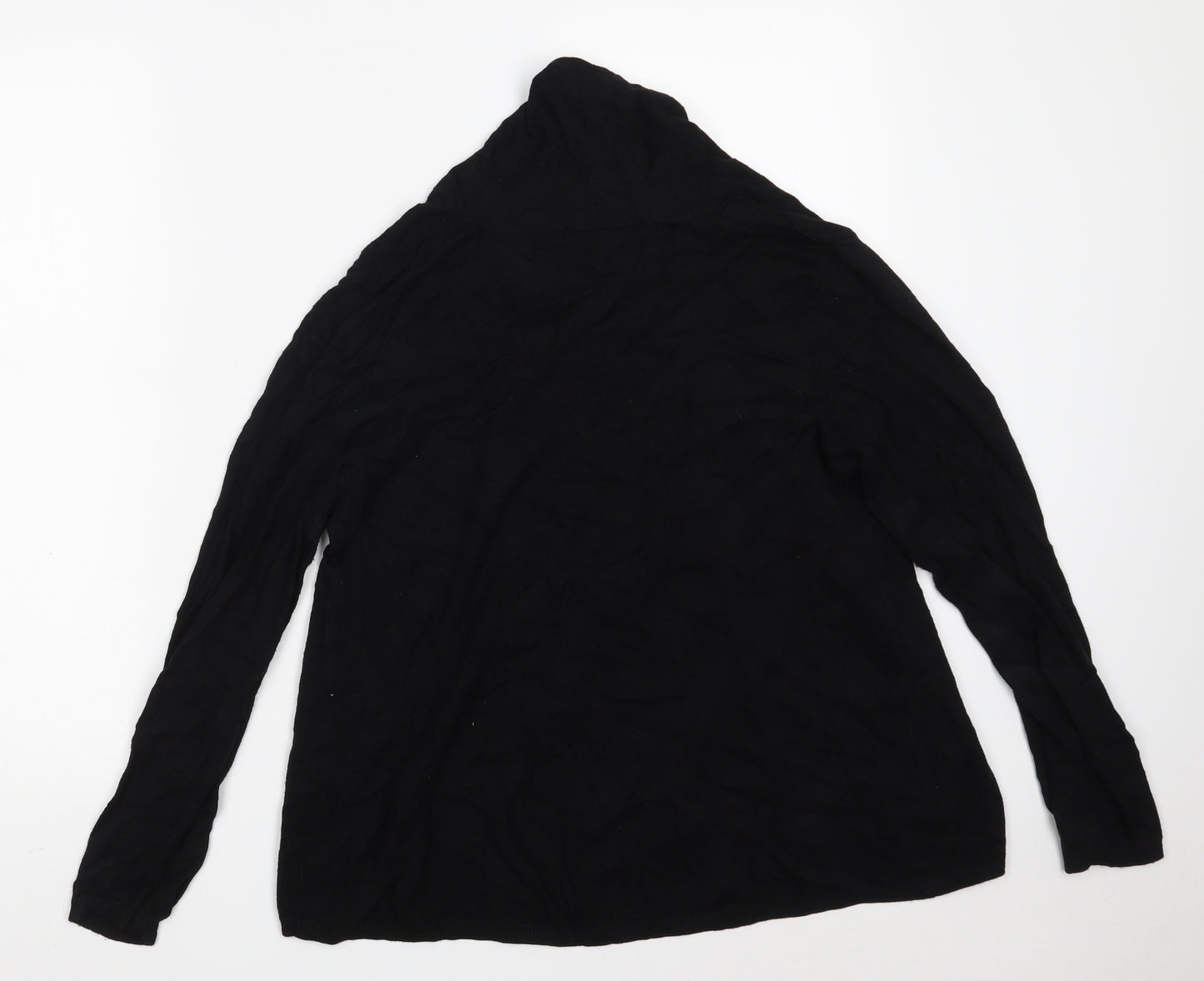 Dunnes Stores Womens Black V-Neck  Viscose Wrap Jumper Size M
