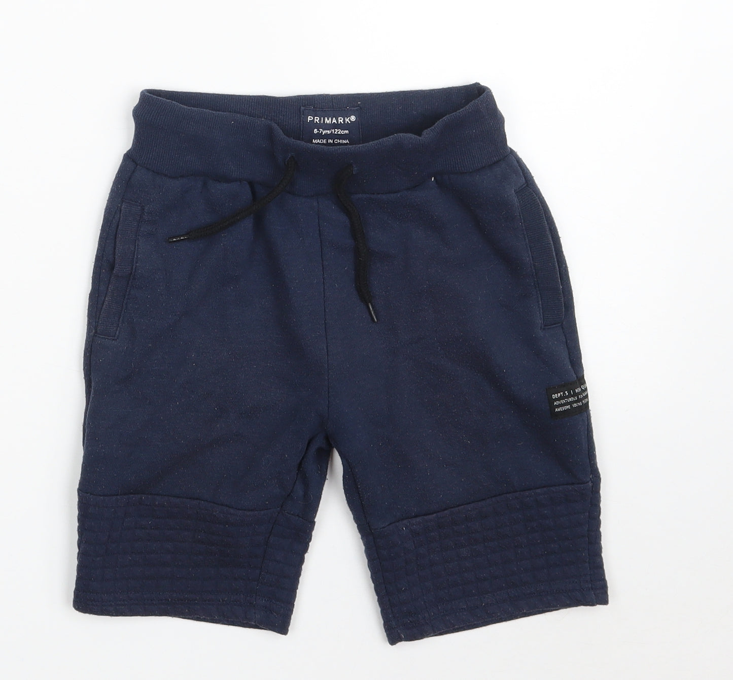 Primark Boys Blue  Cotton Sweat Shorts Size 6-7 Years  Regular