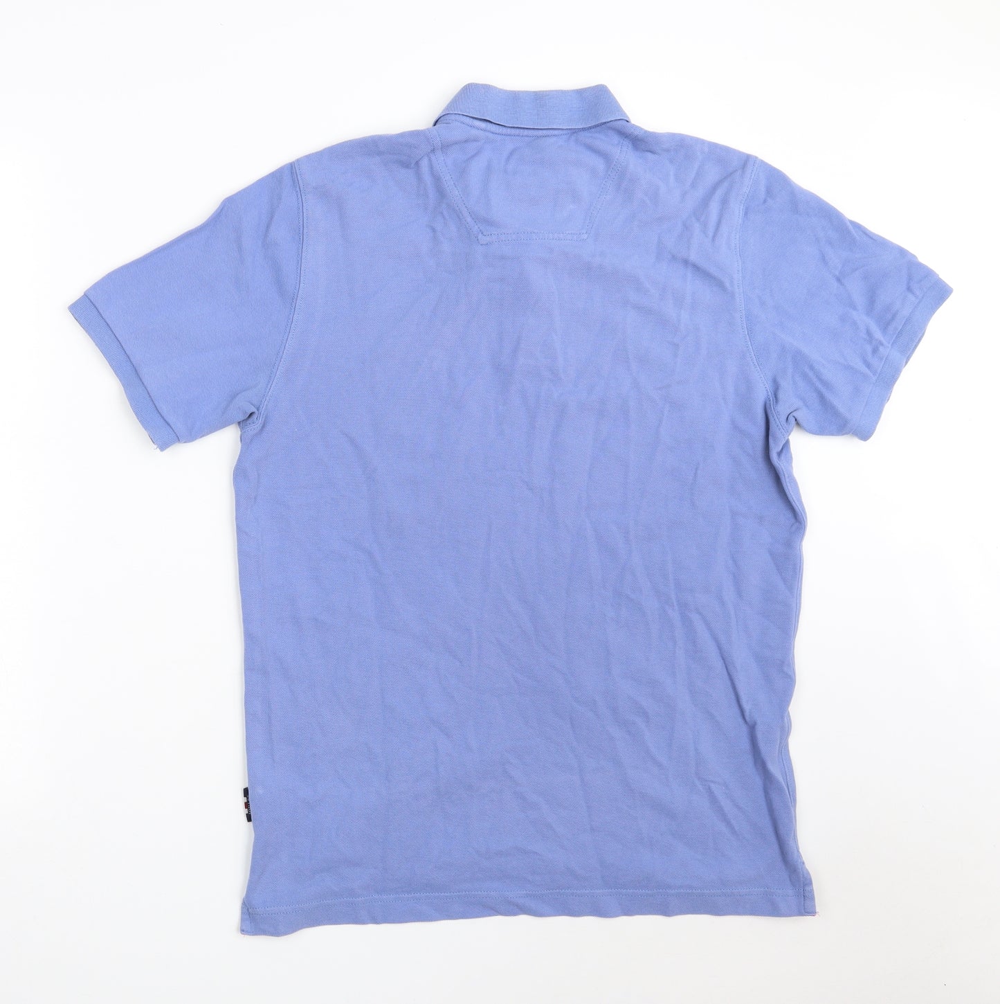 Joules Mens Blue  100% Cotton  Polo Size M Collared Button