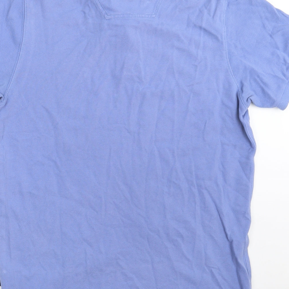 Joules Mens Blue  100% Cotton  Polo Size M Collared Button
