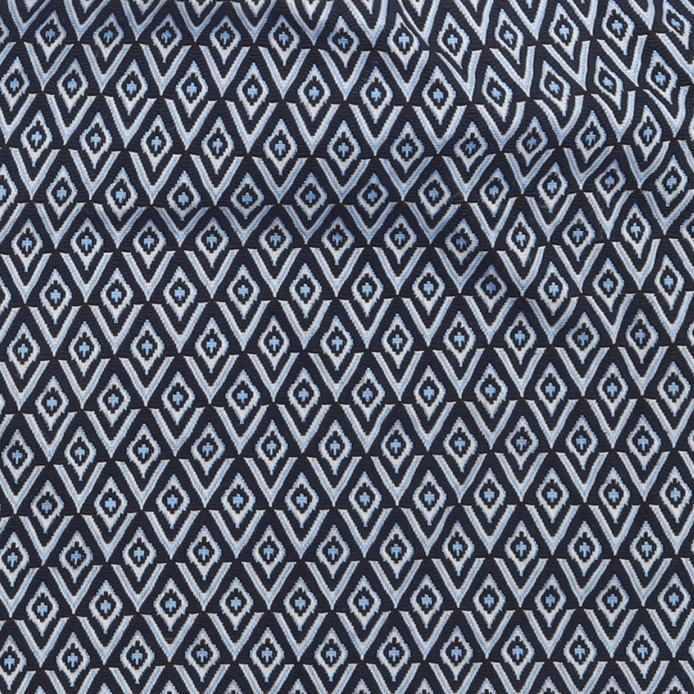 New Look Womens Blue Argyle/Diamond Cotton Mini Skirt Size 14