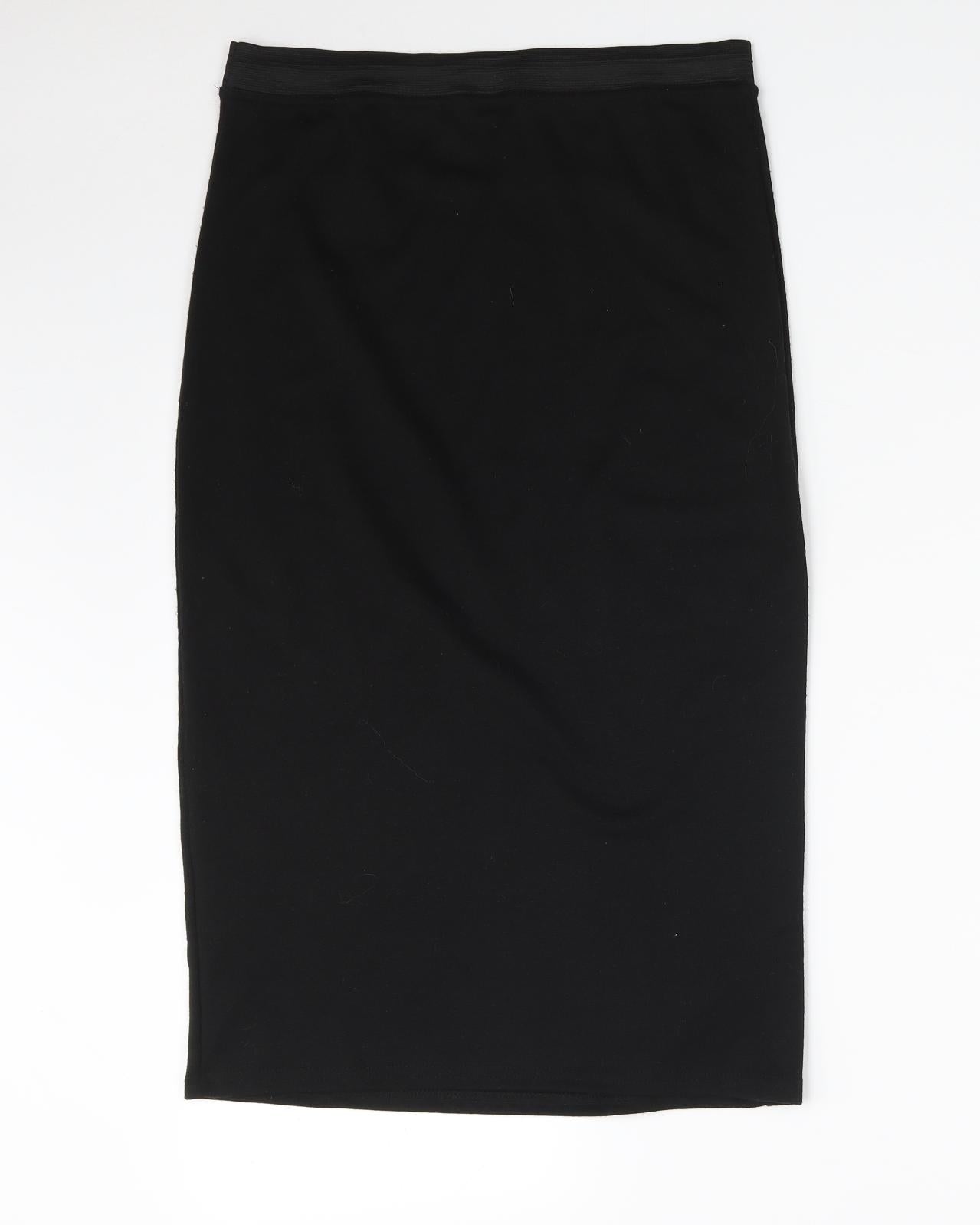 Chemistry Womens Black  Polyester Straight & Pencil Skirt Size 14