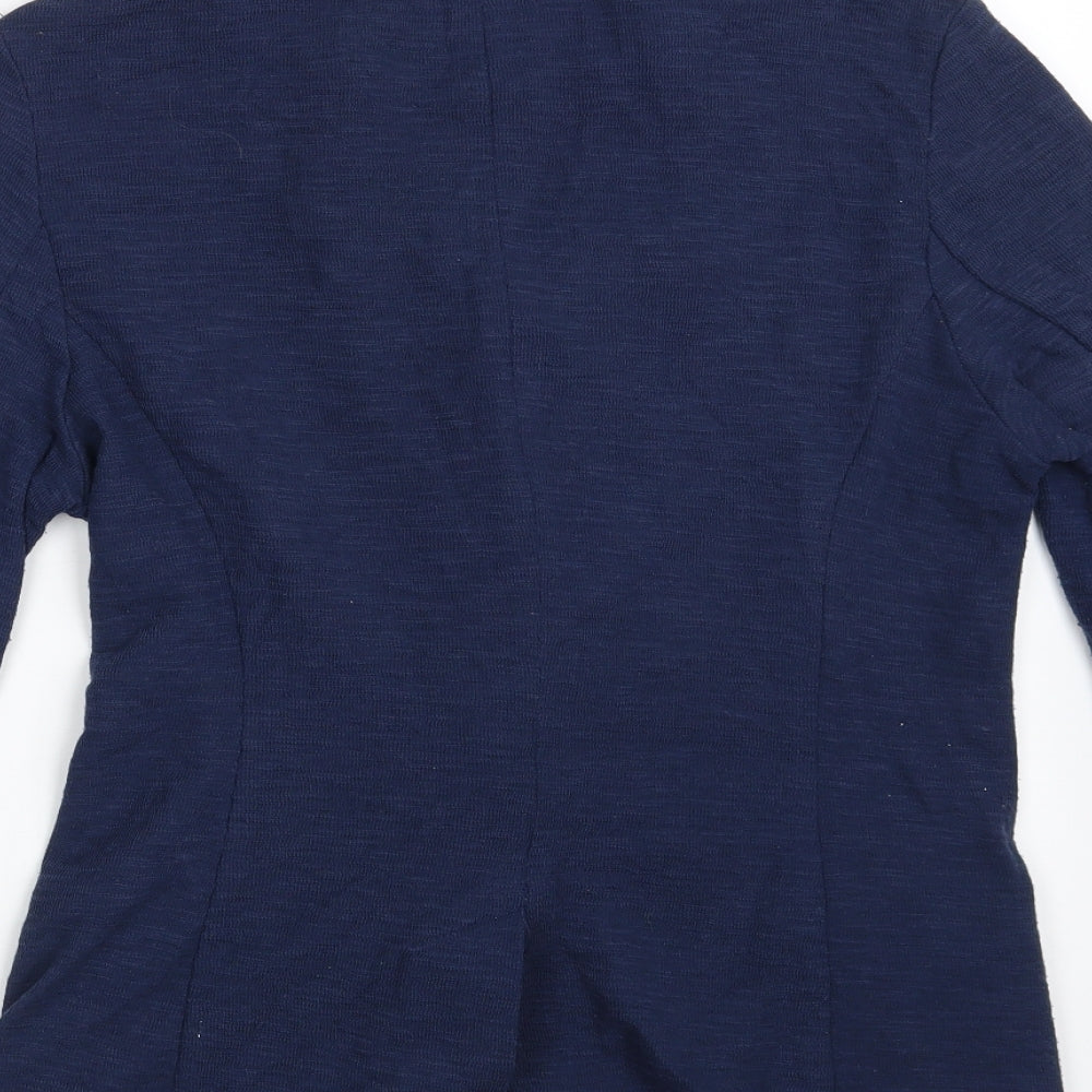 New Look Womens Blue   Jacket Blazer Size 12  Button