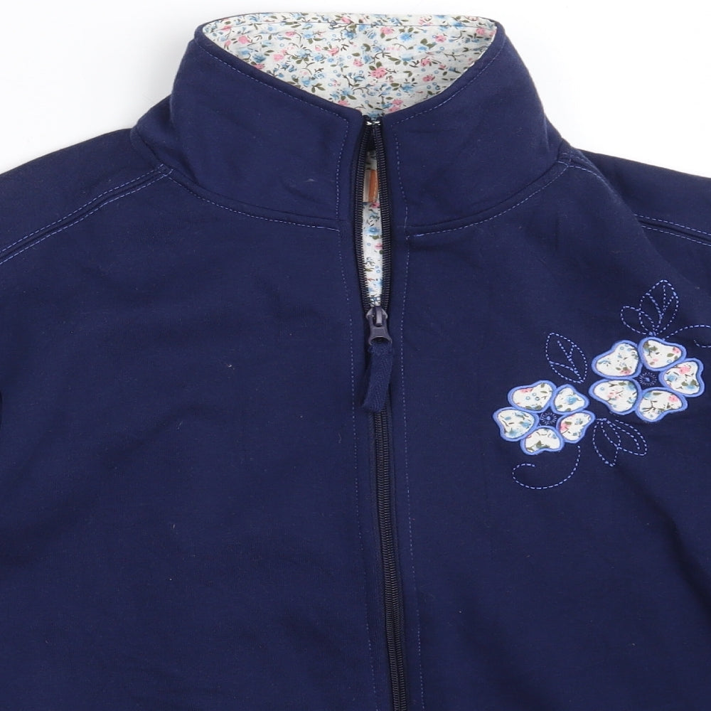 Dixie  Womens Blue   Jacket  Size S  Zip - SIZE S/M