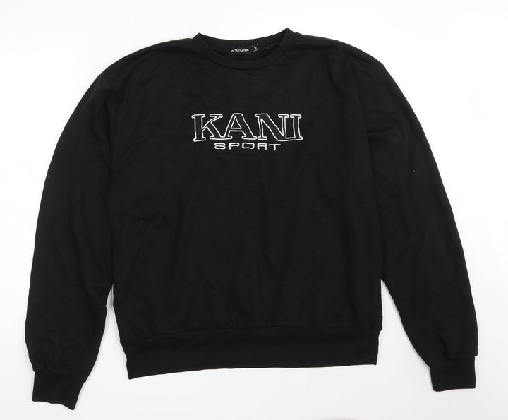 PRETTYLITTLETHING Womens Black  Polyester Pullover Sweatshirt Size S   - KANI SPORT